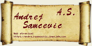 Andrej Samčević vizit kartica